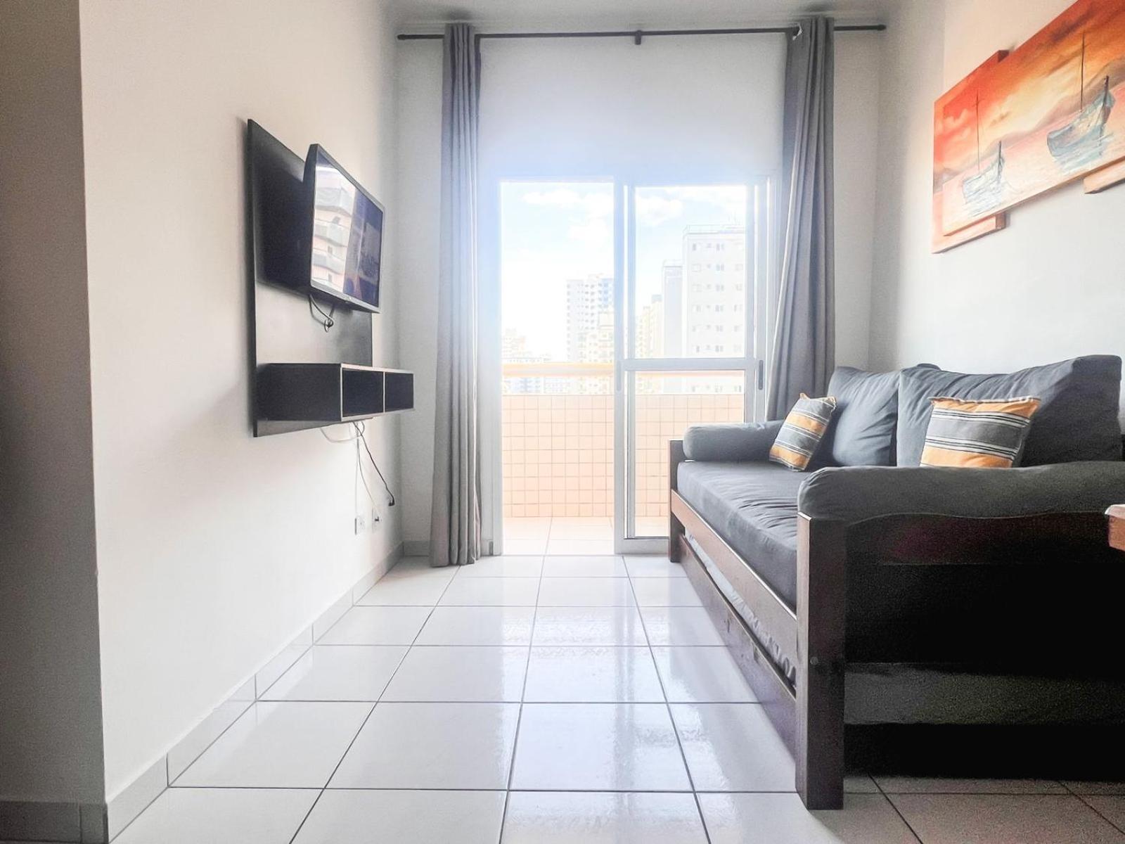 Ferienwohnung Lindo Apto 300M Praia Da Ocian E Centro - Vista Mar- Varanda Sacada - Wi-Fi 300 Mbps - Vaga De Garagem - Acomoda Ate 6 Pessoas Praia Grande  Exterior foto